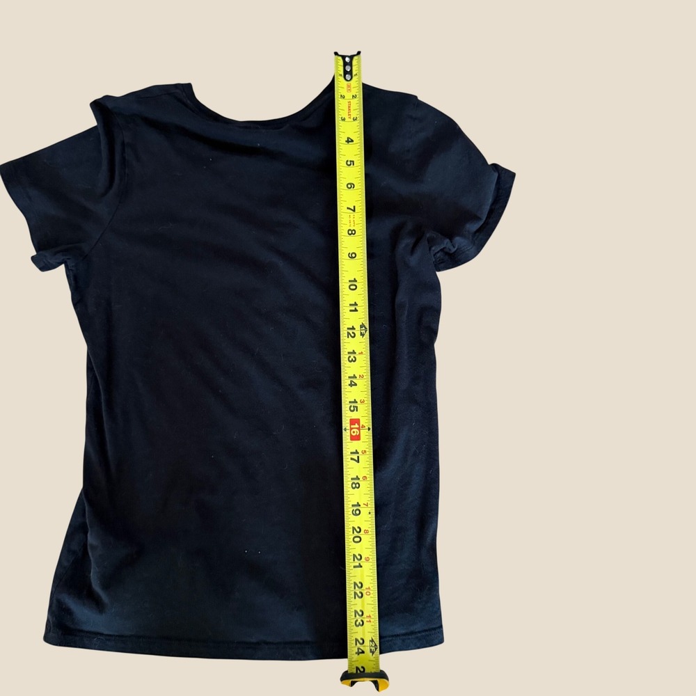 Everlane Womens Organic Cotton Crew Neck Short Sleeve T-Shirt Black Size M - Picture 3 of 5